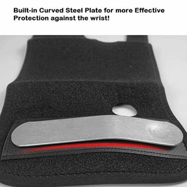 Skudgear Adjustable Wrist Support Brace With Removable Steel Plate For Sports Injuries (Left Hand)