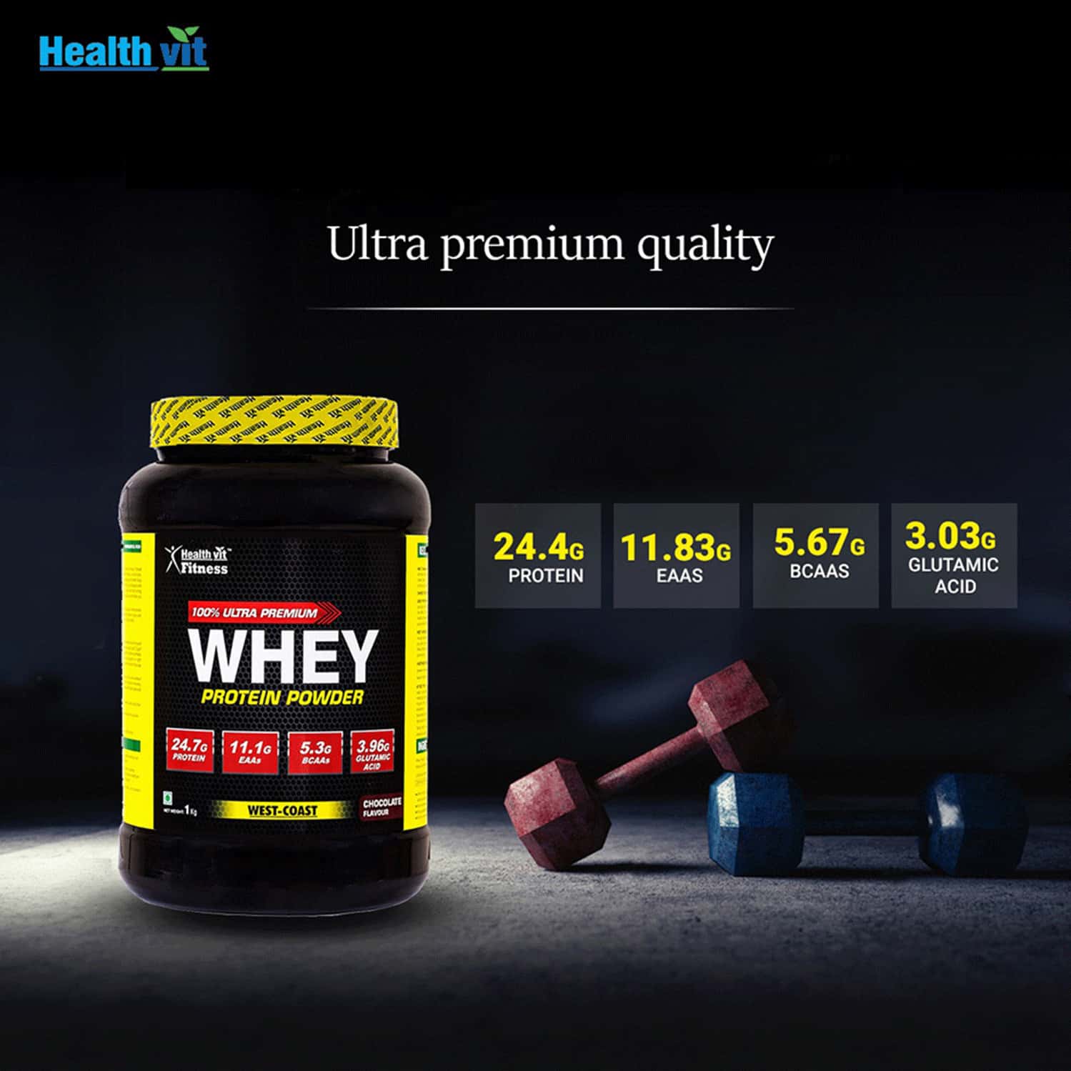 Buy HEALTHVIT FITNESS 100% ULTRA-PREMIUM W…