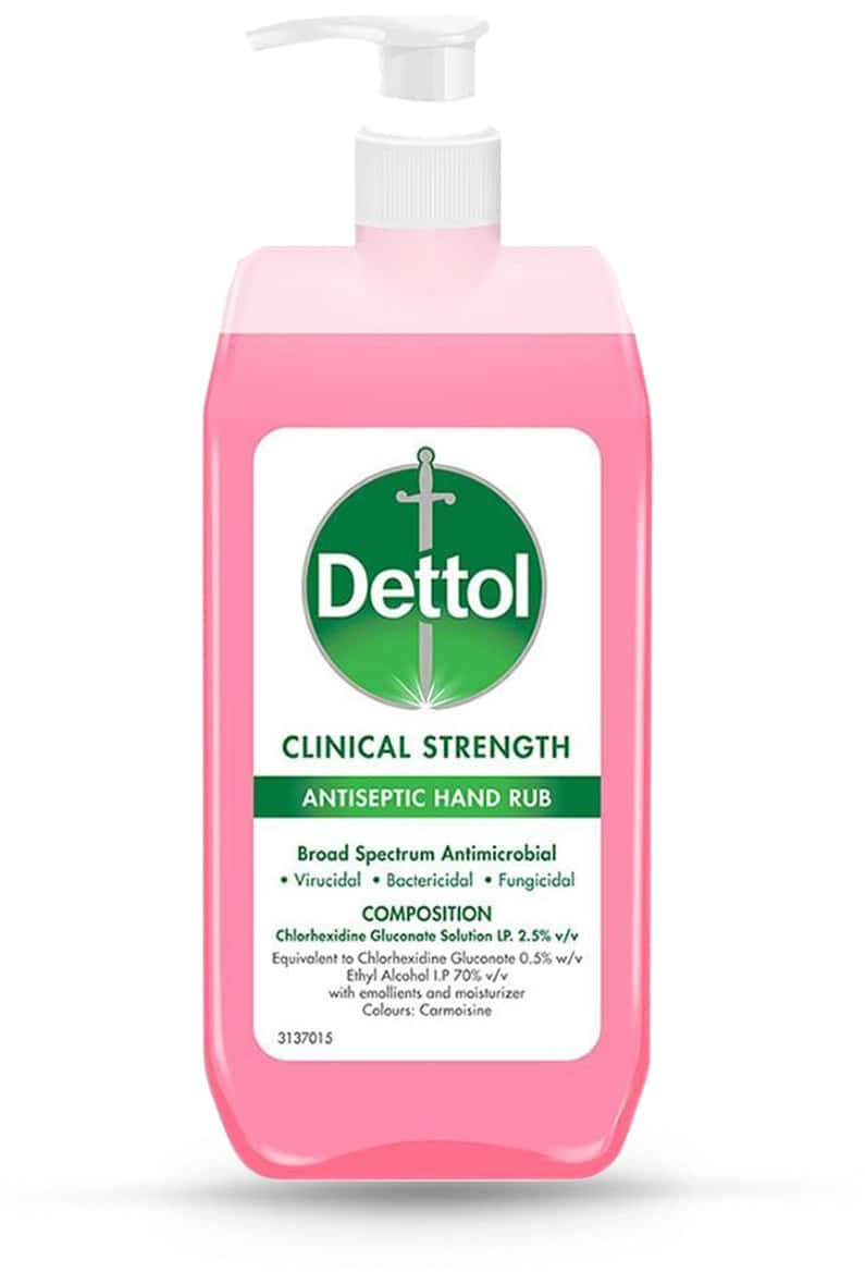Dettol Clinical Strength Antiseptic Hand Rub Sanitizer - 500 Ml.