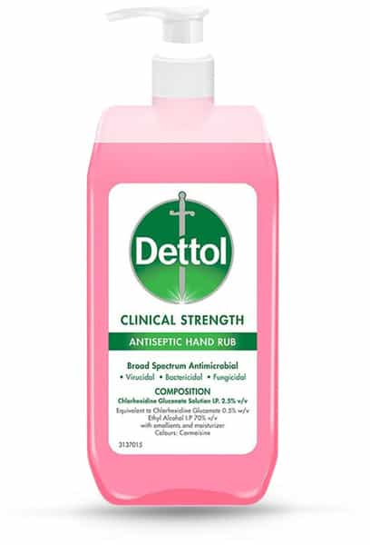 Dettol Clinical Strength Antiseptic Hand Rub Sanitizer - 500 Ml.