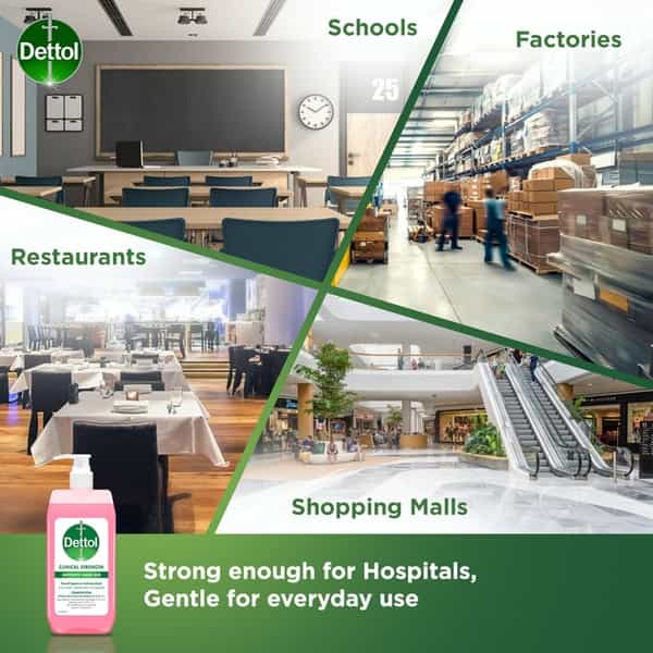 Dettol Clinical Strength Antiseptic Hand Rub Sanitizer - 500 Ml.