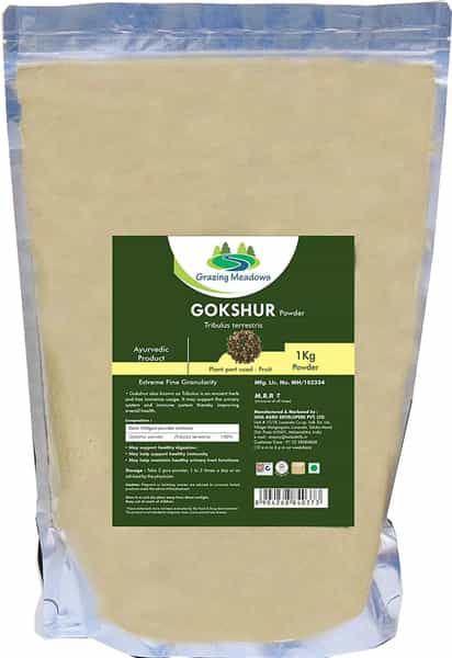 Grazing Meadows Gokshur Powder - 1 Kg (Pack Of 2)