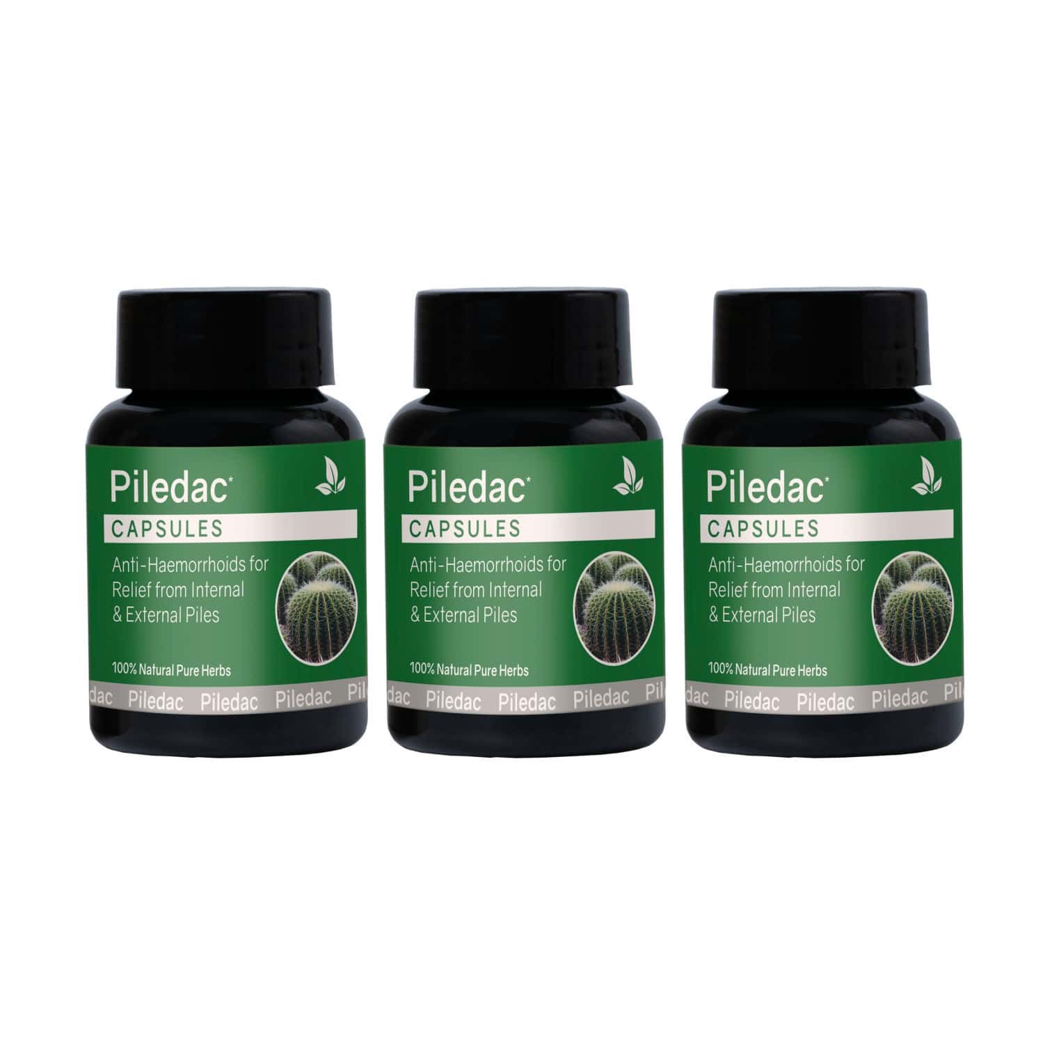 Piledac Capsules 30 Caps | Ayurvedic Piles Care Capsules | Pack Of 3