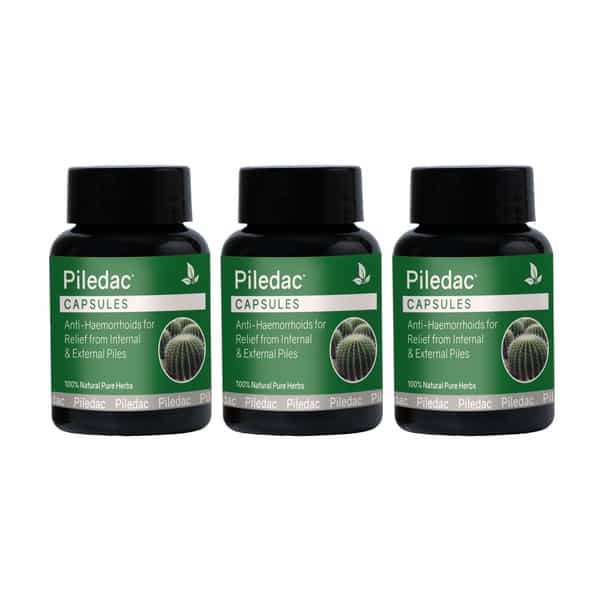 Piledac Capsules 30 Caps | Ayurvedic Piles Care Capsules | Pack Of 3