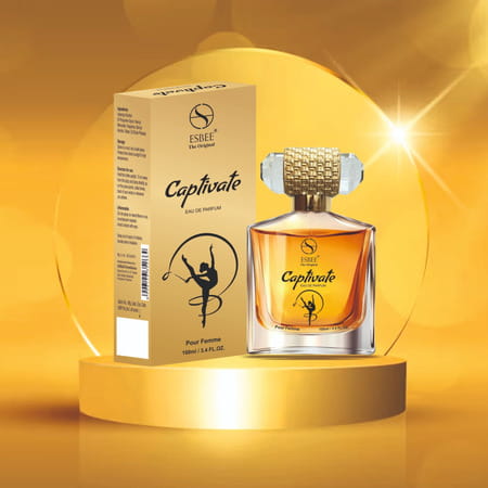 Esbee Captivate Eau De Parfum For Women - Long Lasting Premium Perfume | Up To 10 Hours | 100ml