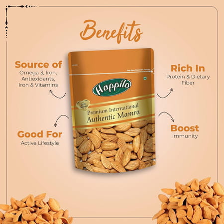 Happilo Premium International Authentic Mamra Almonds 250g