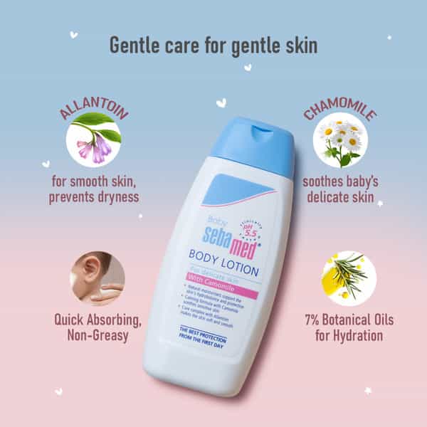 Sebamed Baby Ph 5.5 For Delicate Skin With Camomile Body Lotion - 200Ml