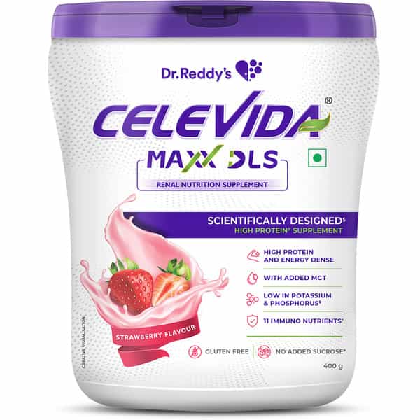 Celevida Maxx Dls Strawberry Flavour Jar Of 400Gm Oral Powder
