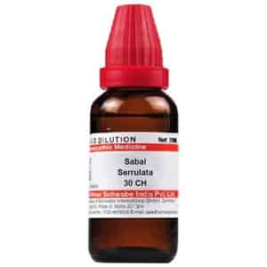 Dr. Willmar Schwabe India Sabal Serrulata Dilution 30 Ch 30 Ml