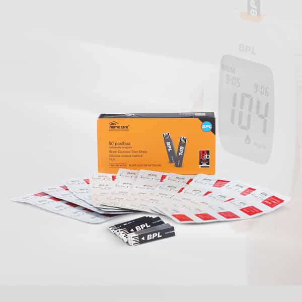 Bpl Medical Technologies Blood Glucose Test Strips | Individually Wrapped - 50 Count