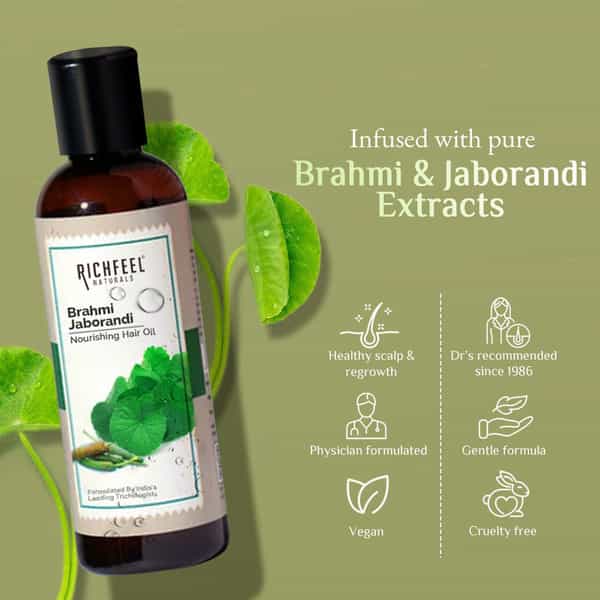Richfeel Brahmi Jaborandi Nourishing Hair Oil 80 Ml
