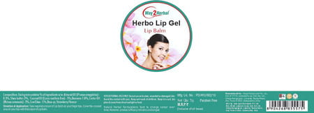 Way2herbal Lip Balm - Lip Gel With Strawberry Flavour - 5gms Pack Of 2