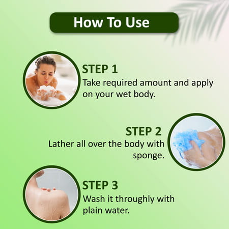 Omeo Aloe Vera Body Wash Shower Gel With Natural Extracts From Aloe Vera Leaf | Men & Women - 200Ml