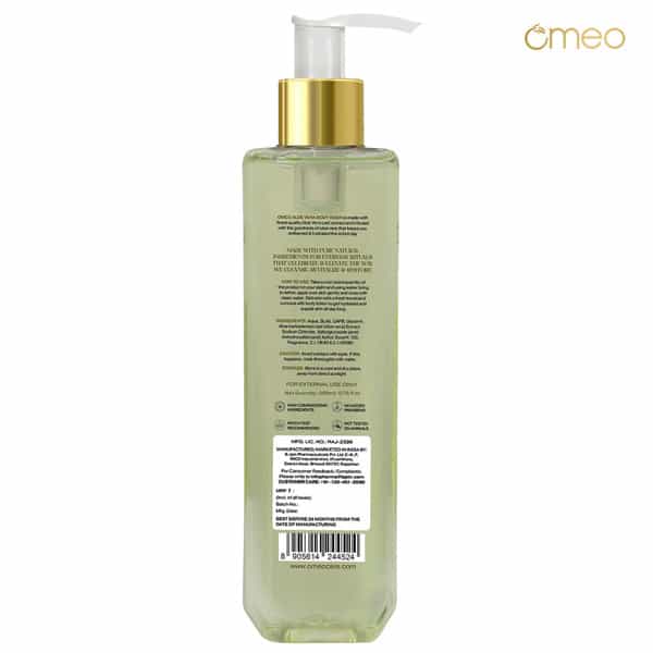 Omeo Aloe Vera Body Wash Shower Gel With Natural Extracts From Aloe Vera Leaf | Men & Women - 200Ml