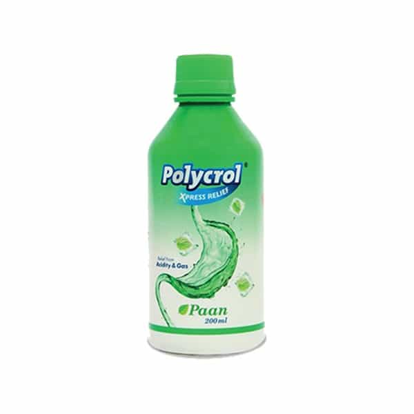 Polycrol Xpress Relief Paan Antacid Syrup Bottle Of 200 Ml