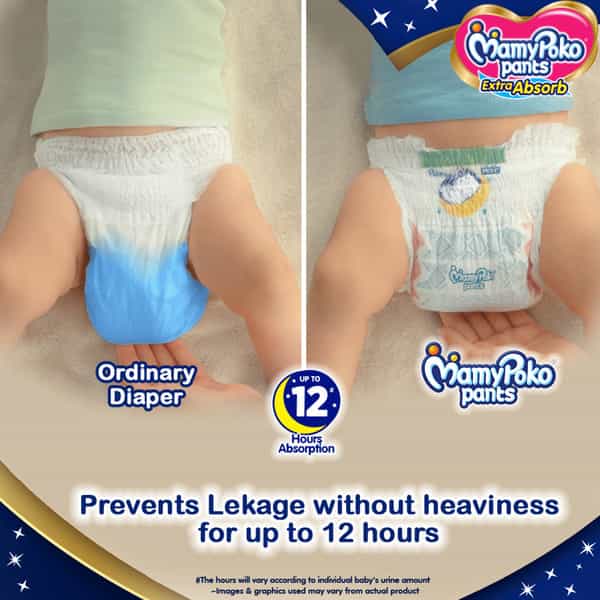 Mamypoko Pants Extra Absorb Diapers (Medium) 7-12 Kg - 50 Diapers