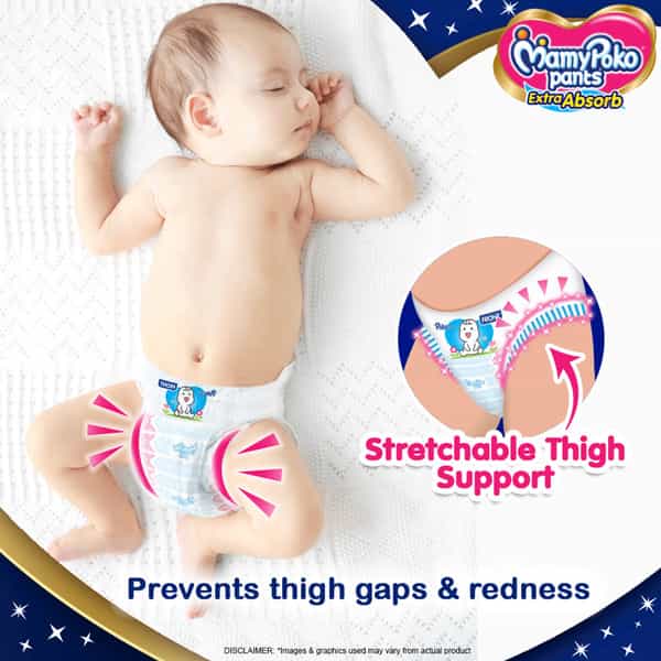 Mamypoko Pants Extra Absorb Diapers (Medium) 7-12 Kg - 50 Diapers