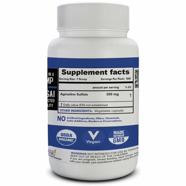 Nutrija Agmatine Sulfate -100 Grams (Usp Grade) 100% Pure Powder | Boost Nitric Oxide (100 Grams)