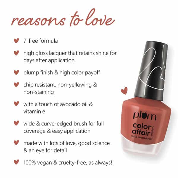 Plum Color Affair Nail Polish - Pink Clay - 128 7-Free Formula 11 Ml