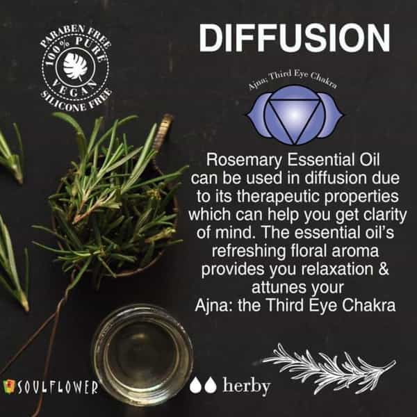 Soulflower Rosemary Essential Oil 15Ml