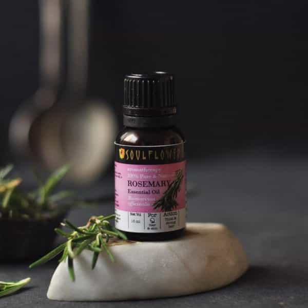Soulflower Rosemary Essential Oil 15Ml