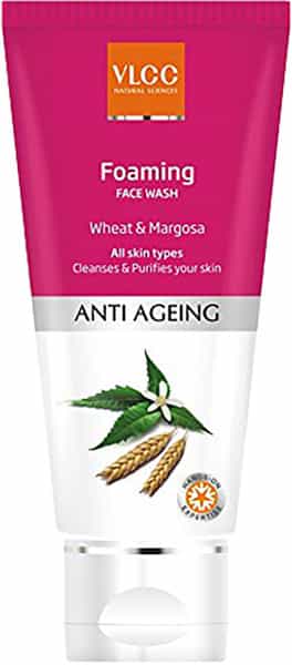 Vlcc Anti Ageing Foaming Wheat And Margosa Face Wash - 100 Ml