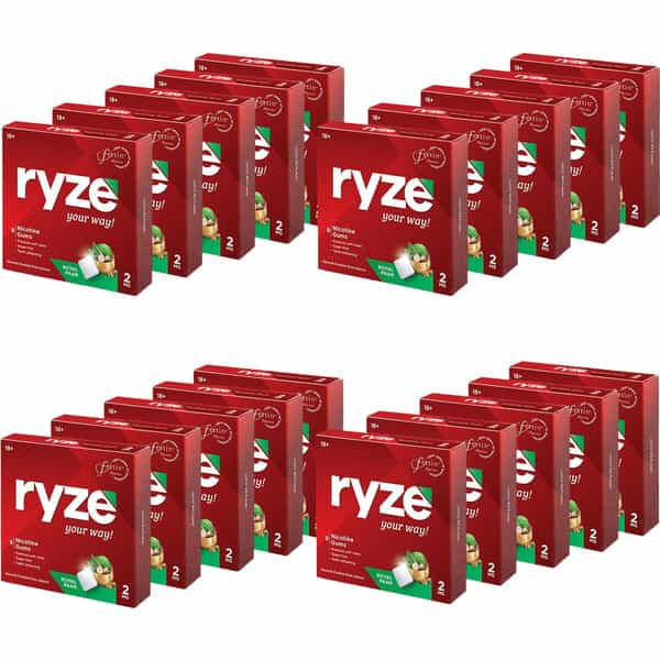 Ryze Nicotine Gum 2Mg |Royal Paan| 9 Gums Each X Smoking Cessations (Pack Of 20)