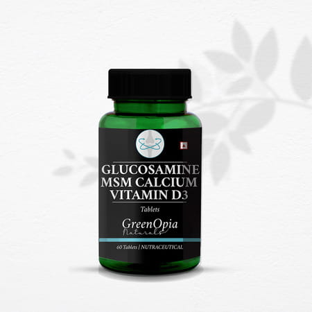 Greenopia Glucosamine Msm Calcium Vitamin D3 60 Tablets