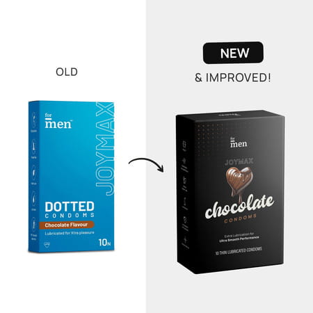 Formen Joymax Condoms For Men 10 Disposable Pouches Chocolate Flavour-10 Count (Pack Of 3)