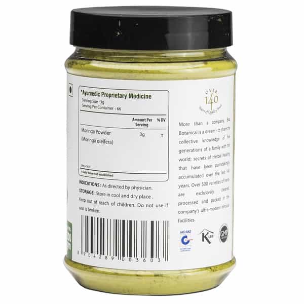 Bixa Botanical Moringa Powder-Bone & Joint Pain Care, Immunity Booster, Multi Vitamin Raw Superfood