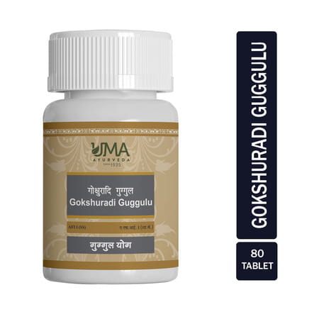 Uma Ayurveda Gokshuradi Guggul Ayurvedic Tablets 80 Tab