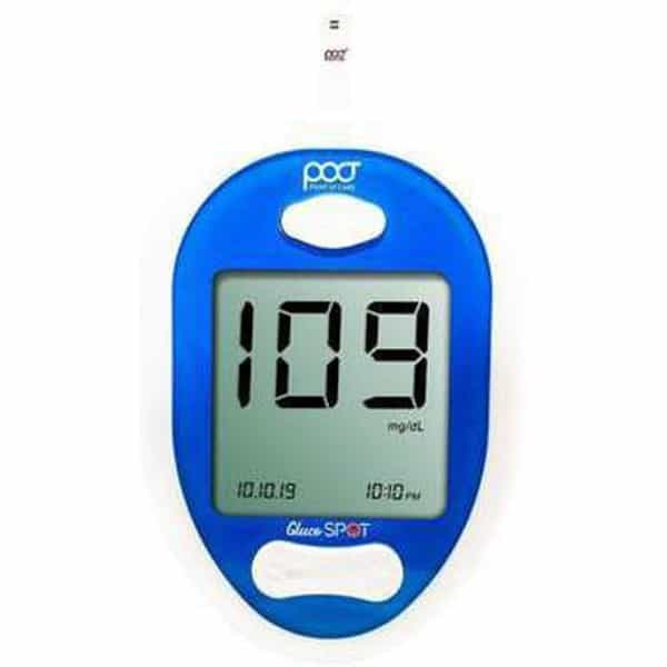 Point Of Care Gluco Spot Glucometer With 50 Test Strips {Pgs-10}