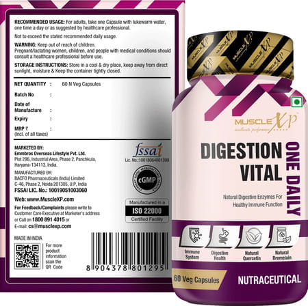 Musclexp Digestion Vital One Daily 60 Veg Capsules