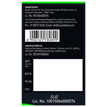 Muscleblaze Bcaa Pro Powder | Powerful Intra Workout (Tropical Fest | 240G | 30 Servings)