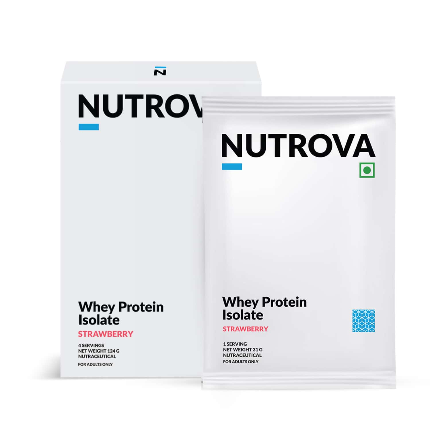 Nutrova Whey Protein Isolate (Strawberry) - Travel Pack