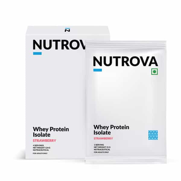 Nutrova Whey Protein Isolate (Strawberry) - Travel Pack