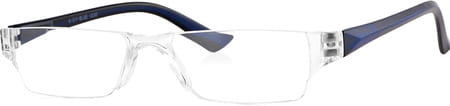 Klar Eye Rectangle Rimless Power Reading Glasses Men And Women Powers +1 To +3.50+3.50 Power Blue