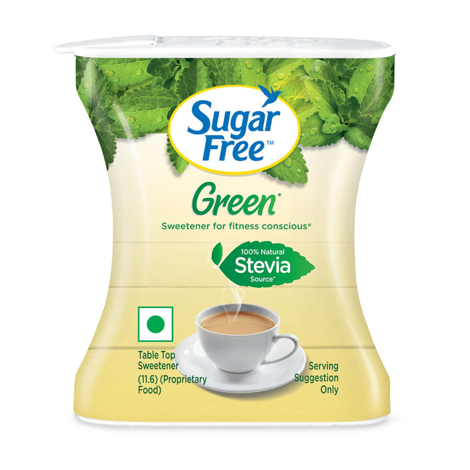Sugar Free Green Sweetener With Natural Stevia Bottle Of 100 Pellets