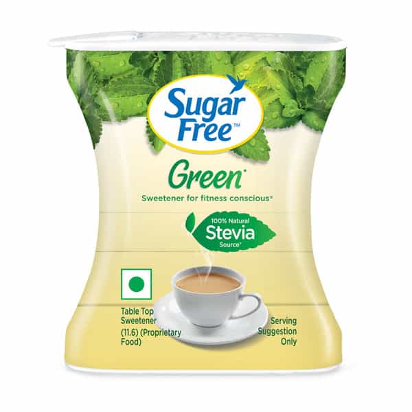 Sugar Free Green Sweetener With Natural Stevia Bottle Of 100 Pellets