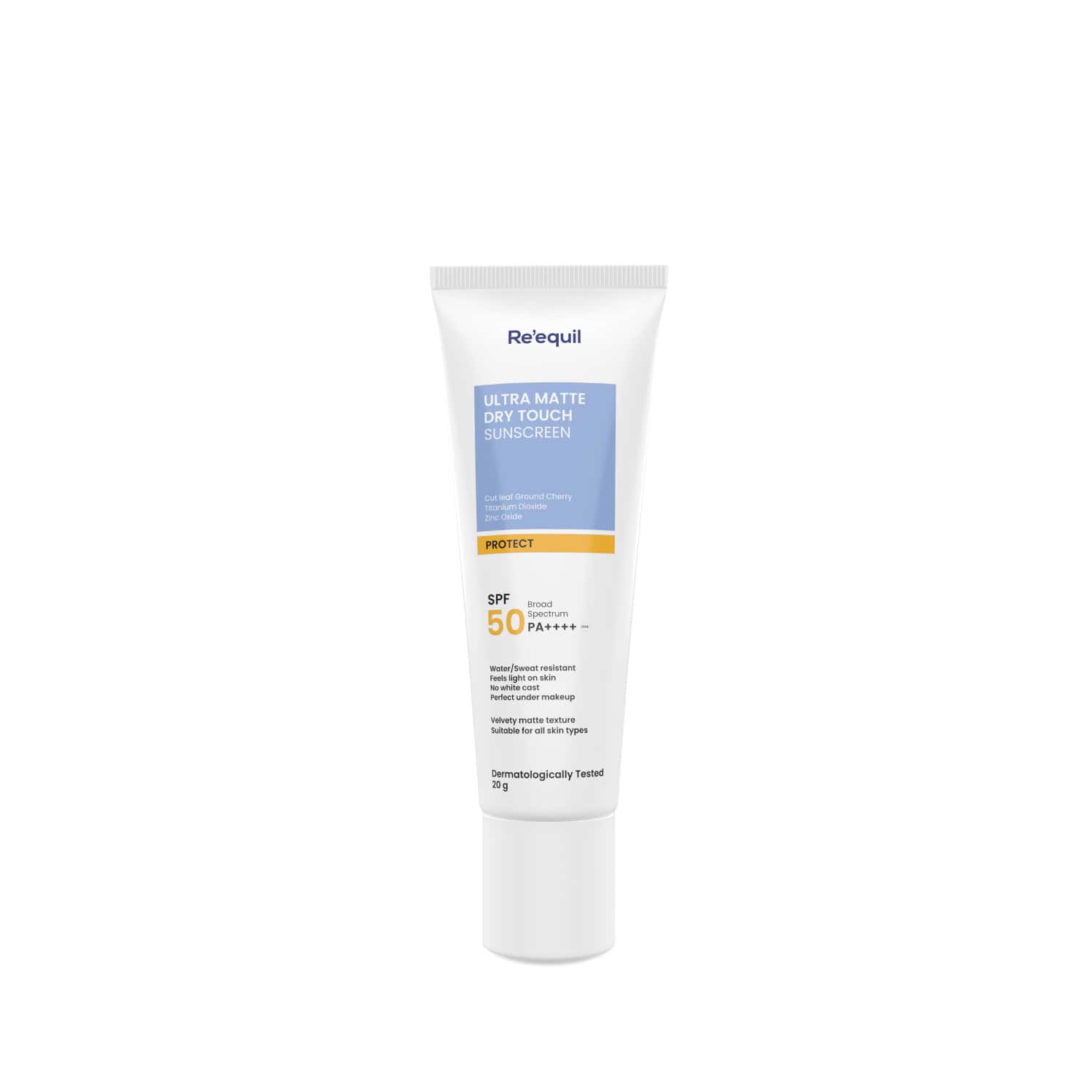 Re'equil Ultra Matte Dry Touch Sunscreen Gel Spf 50 Pa++++ 50gm