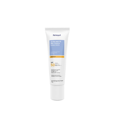Re'Equil Ultra Matte Dry Touch Sunscreen Gel Spf 50 Pa++++ 50gm