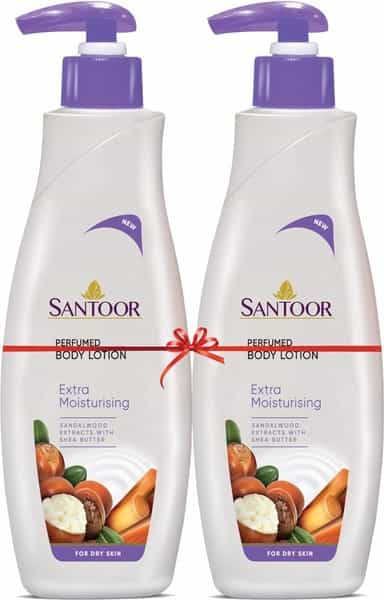 Santoor Perfumed Extra Moisturising Body Lotion (Buy 1 Get 1 Free) - 250 Ml Each