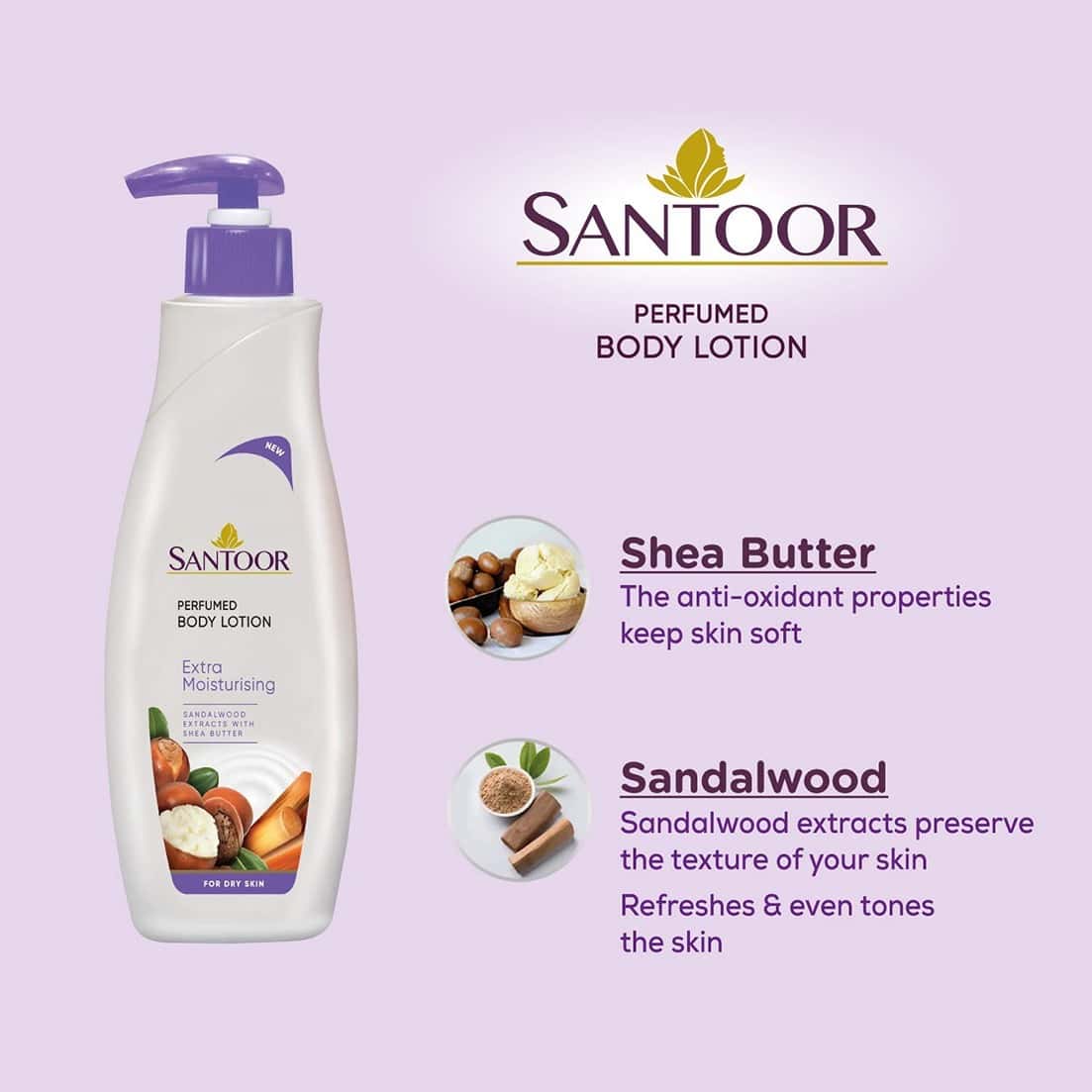 Buy SANTOOR PERFUMED EXTRA MOISTURISING BODY LOTION (BUY 1 GET 1 FREE