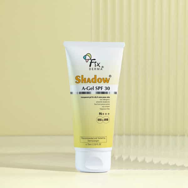 Fixderma Shadow A-Gel Spf 30 For Oily & Acne Prone Skin Sunscreen 75 Ml