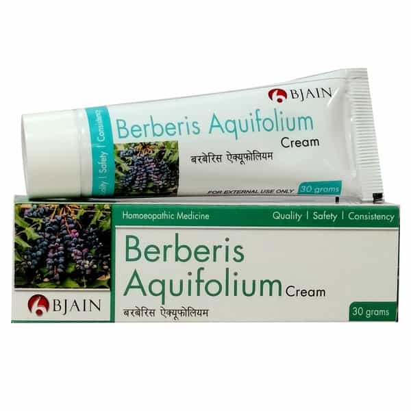 Bjain Berberis Aquifolium Cream 30G For Acne | Pimples | Blemishes | Dark Spots & Clear Skin Care