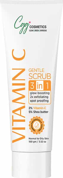 Cgg Cosmetics Vitamin C Gentle Face Scrub 3In1 Glow Boosting 2X Exfoliating Spot Proofing-100 Gm