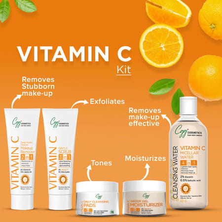 Cgg Cosmetics Vitamin C Gentle Face Scrub 3in1 Glow Boosting 2x Exfoliating Spot Proofing-100 Gm
