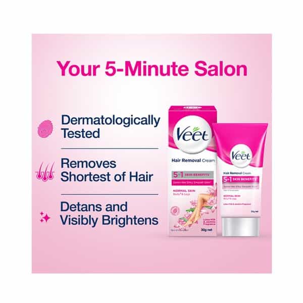 Veet Hair Removal Cream For Normal Skin Body And Legs 30Gm