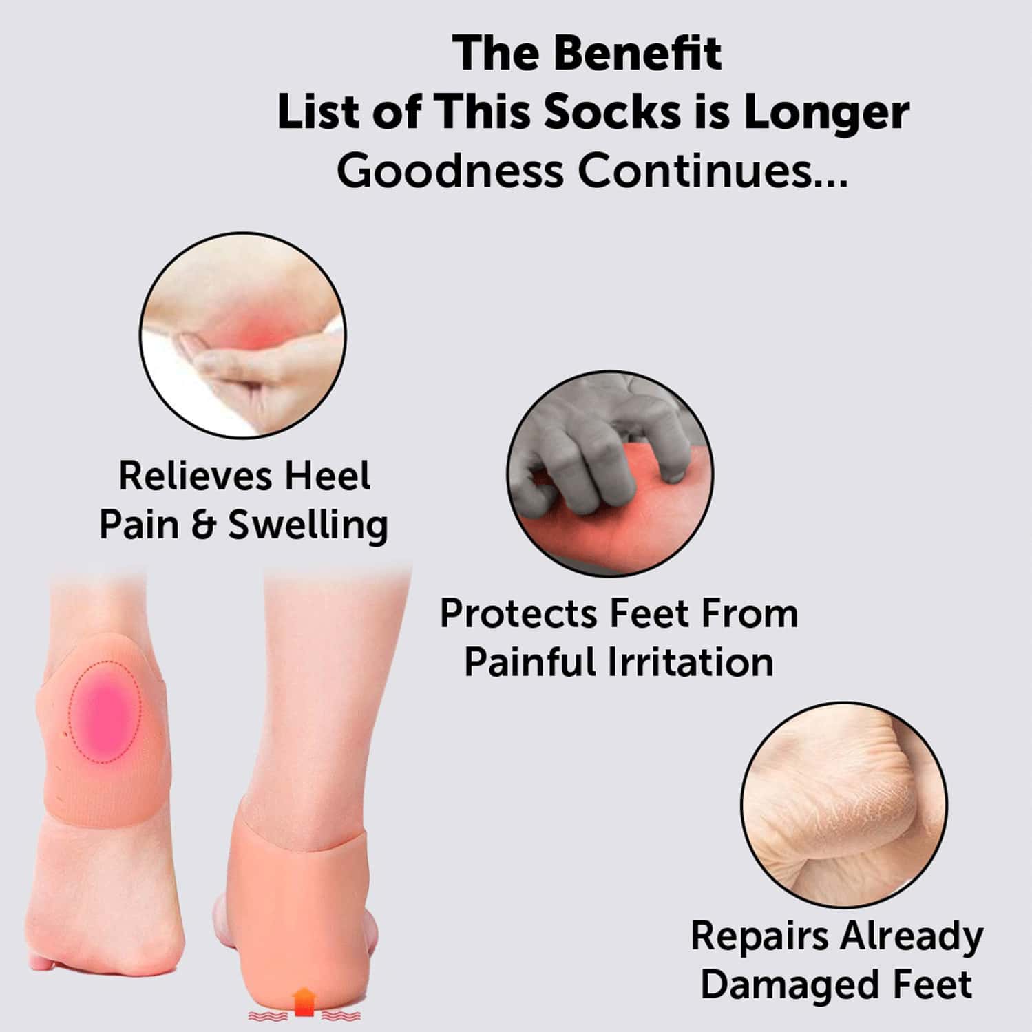 Buy FEMZY PAIN RELIEF HEEL PROTECTOR 2 PAIR 300G Online & Get Upto 60