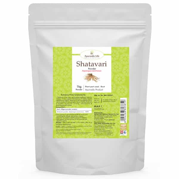 Ayurvedic Life Shatavari Powder - 1 Kg Powder (Pack Of 5)